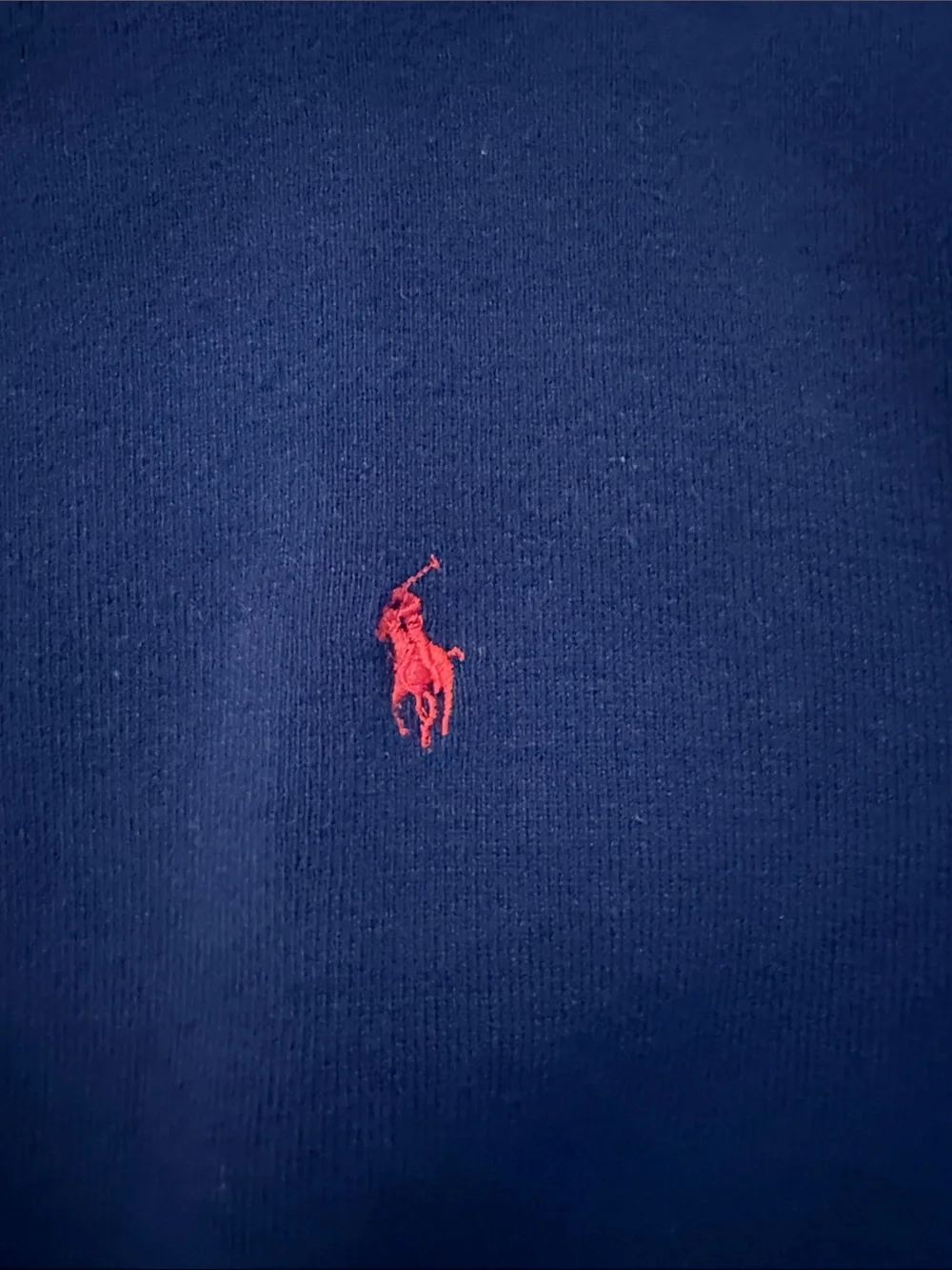 Polo by Ralph Lauren Navy Crewneck Sweater with Red Pony